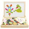 Yiwu quality Products Factory Direct Sales Wooden meatballs, 12 Chinese zodiac signs, Fun Wooden Double-sided Drawing board, children's educational building blocks -1001/2670 Application Scenario